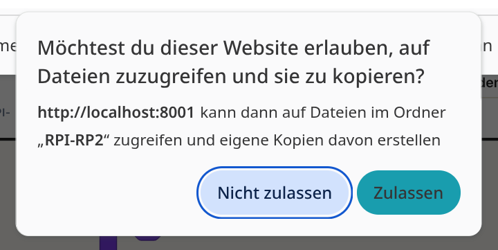 Firmware auswählen