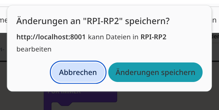Flashen bestätigen